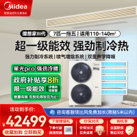 美的中央空调理想家三代带水泵智能家电7匹一拖五全直流变频多联机风管式小多联机 MJV-180W-E01-LXⅢ一拖五