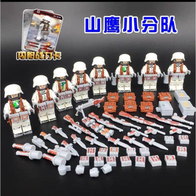新年狼牙队特种兵军事人仔积木海豹部队解放战争装备武器山鹰小分队