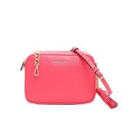 迈克·科尔斯(MICHAEL KORS)玫粉色牛皮斜挎包流苏装饰主夹层内置
