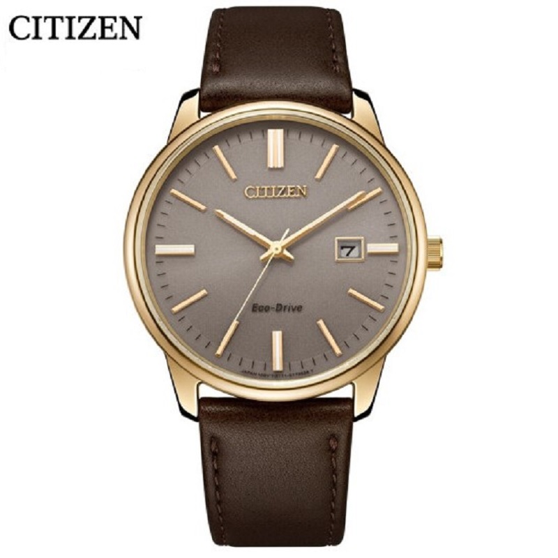 国行 西铁城 citizen 手表 光动能皮带日期显示运动休闲情侣对表男表
