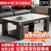 雪中情电暖桌取暖桌烤火桌升降茶几电暖炉长方形电烤桌家用烤火茶几电烤桌取暖炉子烤火炉电炉桌取暖客厅省电新款1.1米