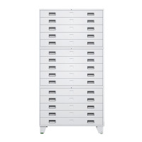 戴劲底图柜资料储存柜工程图纸柜底图储物柜多层抽屉柜 0号三层带轮子