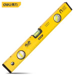 得力工具DL290400水平尺精铣底(黄)400mm(单位:把)