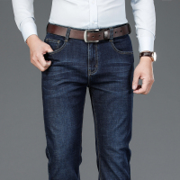 老爷车(laoyeche)秋冬季款弹力牛仔裤 男士休闲直筒宽松弹性长裤大码男装裤子男士牛仔裤