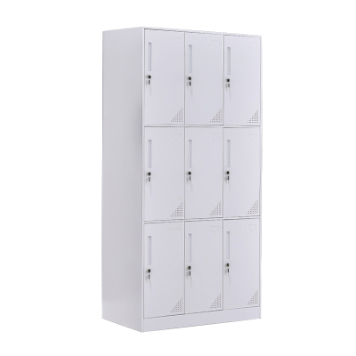 臻远 ZY-GYGC-17拆装更衣柜窄边储物柜 纯白色九门
