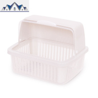 经济型装碗筷沥水架塑料家用厨房碗盒有盖 出租屋碗柜简易 出租房 三维工匠收纳层架