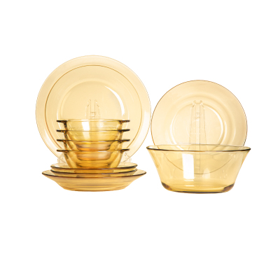 Pyrex餐具Shiny晶耀系列玻璃餐具10a件组PX-SY10A/HP