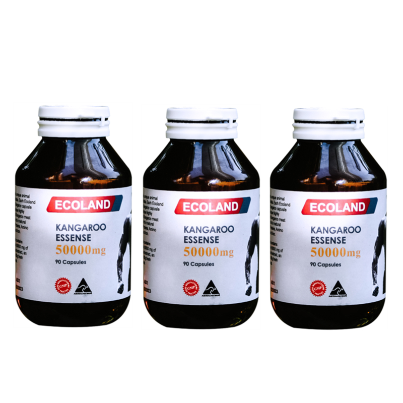 [3瓶装]澳洲进口ecoland红袋鼠精胶囊90粒 成人男性滋补保健品提高