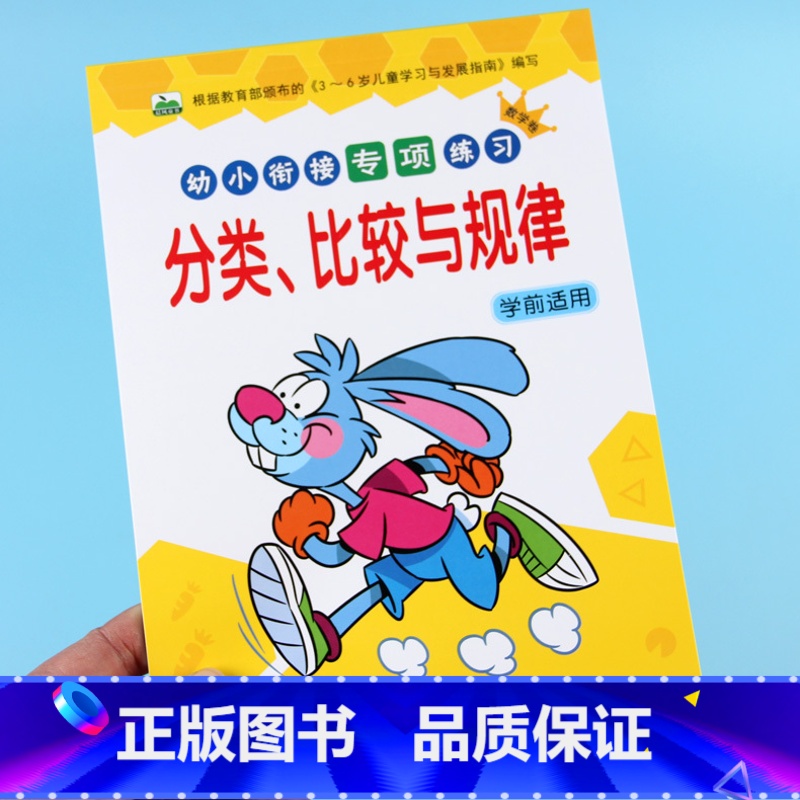 [正版]幼小衔接应用题解决问题比大小找规律填数字思维训练书分类比较与规律加减法练习册看图列式计算天天练一日一练幼儿园中