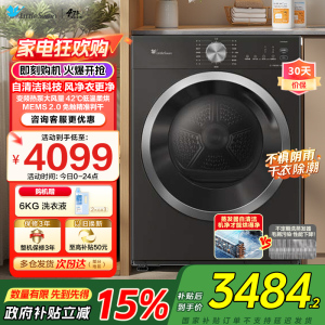 小天鹅(LittleSwan)10KG热泵烘干机 全自动家用干衣机纯平自由嵌蒸发器自清洁多重毛屑过滤TH10VH628T