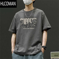 HLCOMAN日系潮流港风美式高街短袖T恤男夏季痞帅ins宽松潮牌
