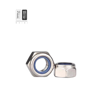 蔚期 不锈钢尼龙防滑自锁螺母 M6 个