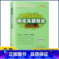 语文 小学四年级 [正版]新版小学语文考试阅读真题精选专练详解四年级上册下册 小学4年级语文阅读理解专项训练书考试真题分