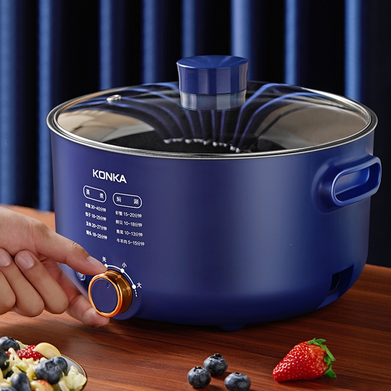 康佳(k0nka)电火锅家用多功能一体不粘电煮锅宿舍锅学生锅5升电热锅4