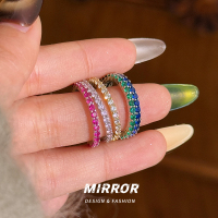 925纯银多巴胺戒指女指环尾戒小众简约时尚个性礼物 BCJ3301送女朋友老婆情人节七夕生日礼物