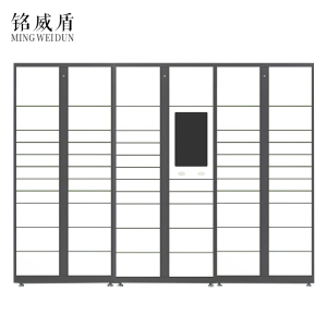 铭威盾智能快递柜小区快递自提柜派件柜室外寄存柜信报箱储物柜一主两幅61格