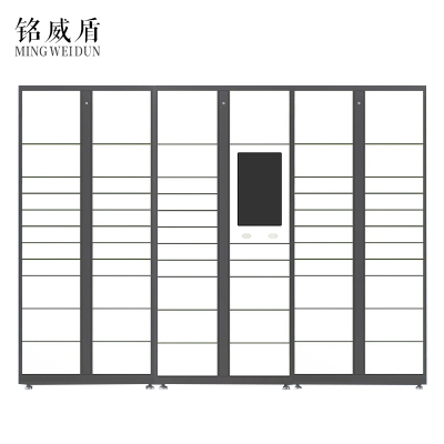 铭威盾智能快递柜小区快递自提柜派件柜室外寄存柜信报箱储物柜一主两幅61格