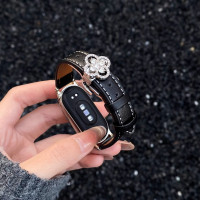 适用于小米手环10表带幸运草镶钻皮带