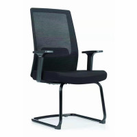 东杉办公椅 定型棉黑色职员椅