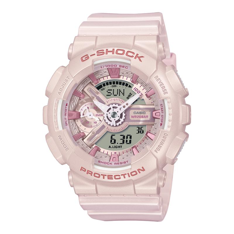 CASIO 卡西欧多功能石英男士手表珍珠光泽硅胶表带