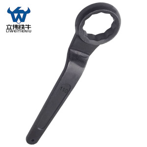 立伟铁牛单头梅花扳手110mm/把