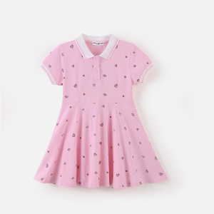 [1件3折]铅笔俱乐部童装2025夏装新款女童连衣裙儿童海洋风短裙中大童裙子