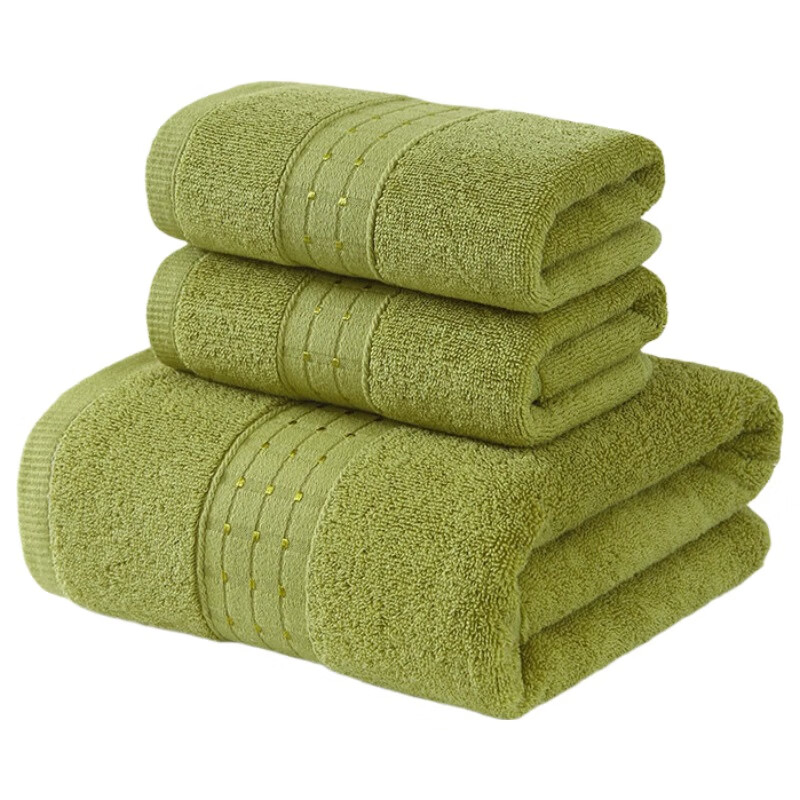 天山柔 70*140cm 360g 长绒棉纯棉星恋 浴巾 (计价单位:条) 绿色