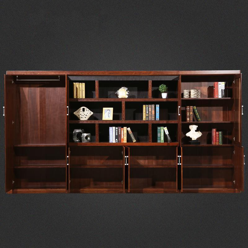 BONJEAN办公家具落地文件柜资料柜老总书柜油漆实木贴皮柜背柜2米高3690