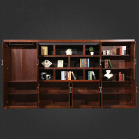 BONJEAN办公家具落地文件柜资料柜老总书柜油漆实木贴皮柜背柜2米高3690