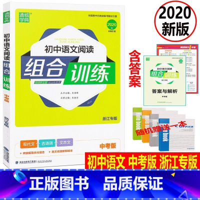 [正版]赠练习本2020版 通城学典 初中语文阅读组合训练 中考版 浙江专版 初三语文同步阅读训练现代文古诗词文言文课