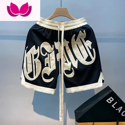 七斓美式短裤嘻哈潮牌2023夏季ins篮球五分裤男士高街宽松休闲运动裤