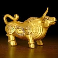 美帮汇铜牛摆件老板办公室桌面装饰十二生肖牛工艺品