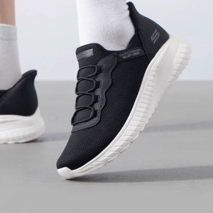 Skechers斯凯奇男鞋新款款减震耐磨轻便网面透气运动休闲跑步鞋118220-BBK ZP
