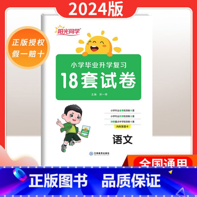 [正版]阳光同小升初复习18套试卷小学毕业升学语文2024版六年级考前讲练测专项试卷检测卷会考冲刺模拟精练冲刺提升提优