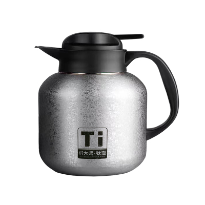 焖大师冰晶纹纯钛保温茶壶M1400T商务办公温显保温老白茶壶
