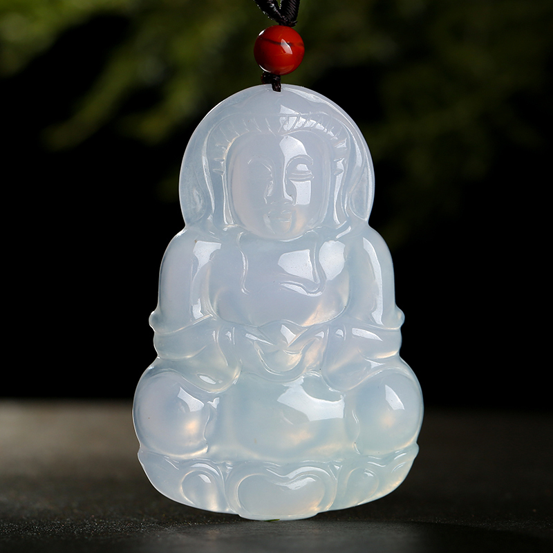 绿观音翡翠吊坠