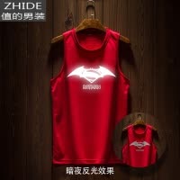 SUNTEK毒液运动跨栏速干男士无袖t恤背心男夏季潮牌健身衣服训练坎肩潮马甲/背心