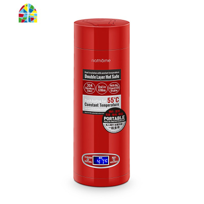 便携式旅行折叠电热水壶保温一体旅游迷你小型烧水杯 FENGHOU 红色