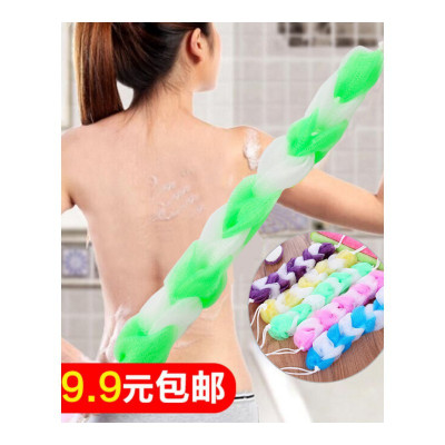 权夫人沐浴条搓澡巾拉背条搓澡成人灰搓背长条洗澡巾搓泥沐浴条浴球浴花