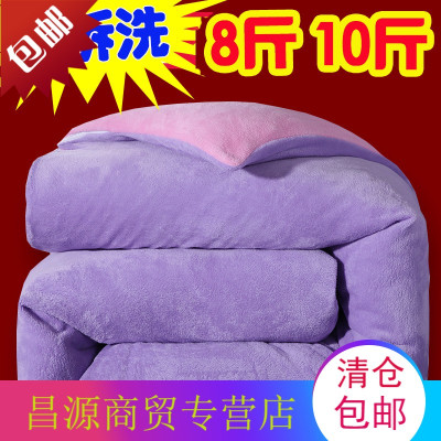 8斤10斤被子冬被加厚保暖棉被全棉被芯冬季单人学生宿舍羊羔绒