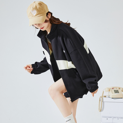 [3件8.5折152.9元,叠加优惠券]唐狮秋装搭配一整套女新款撞色拼块运动开衫短裤两套tz