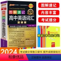英语 高中通用 [正版]2024版图解速记高中英语词汇正序版3500词+1000词口袋书高中英语单词 随身记学习复习高