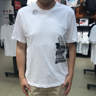 Nike耐克男上装夏季新款休闲舒适透气圆领短袖运动T恤CK2395-100C