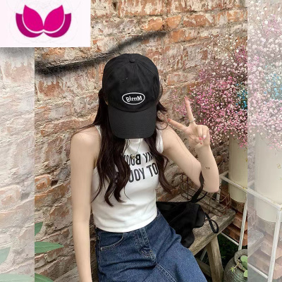 七斓辣妹运动吊带背心女夏外穿设计感小众短款内搭无袖T恤玫红色上衣