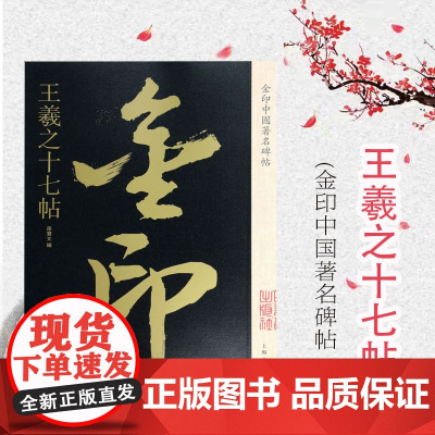 金印中国著名碑帖 王羲之十七帖 碑帖 临摹练习 上海人民美术出版社