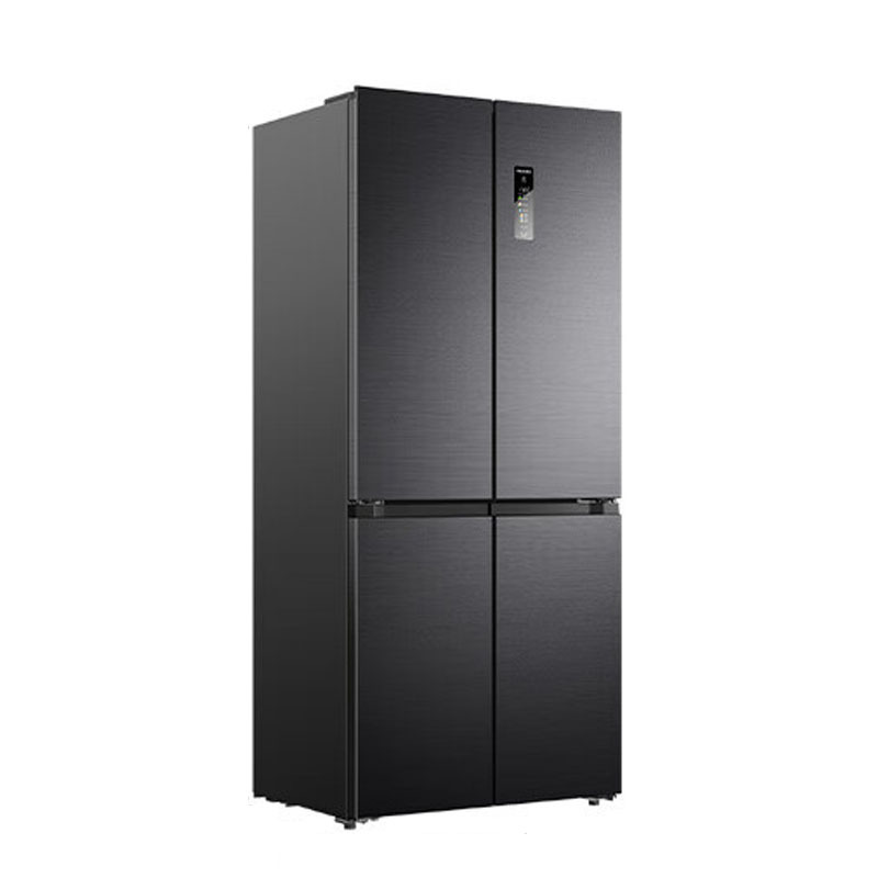 美菱AI冰箱503十字四门对开门59.9cm双系统零平嵌超薄除菌除病毒保鲜大容量冰箱BCD-503WSPU9CZ 灰