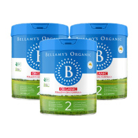澳洲发/3罐装-贝拉米(Bellamy's )宝宝有机奶粉2段900g/罐装6-12个月进口婴幼儿二段奶粉