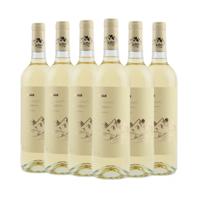 六瓶 新疆冰川美酒峰菲天山暮雪干白葡萄酒