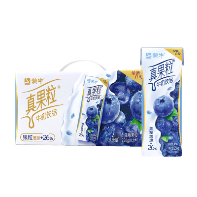 蒙牛 真果粒牛奶饮品 蓝莓味 250ml*12盒