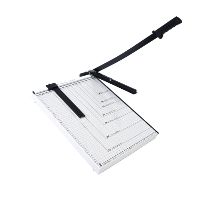 优拉钢制切纸机9384 厚层切纸机A4裁纸刀切纸机小型裁刀手动裁切机名片切卡机裁纸刀